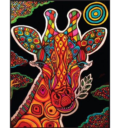 Żyrafa Kolorowanka welwetowa 47 x 35 cm