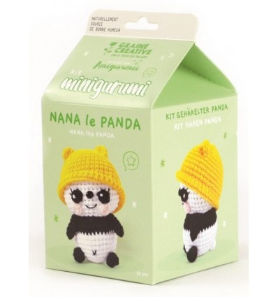 Zestaw do szydełkowania Panda Graine Creative 8+